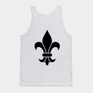 fleur de lis (black) Tank Top